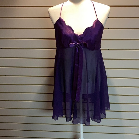 Vintage Victoria Secret's Purple Chemise SZ M - Picture 2 of 8